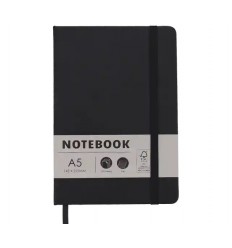 Notes / Notatnik - NOTEBOOK - A5 - 120 kartek - Gumka - W linie