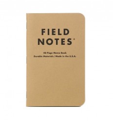 FIELD NOTES - Notes / Notatnik ORIGINAL KRAFT - gładki - 1 sztuka