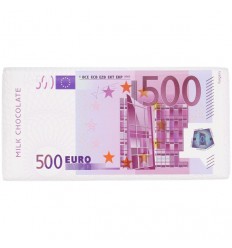 Tabliczka mlecznej czekolady - Banknot 500 EURO - 100g
