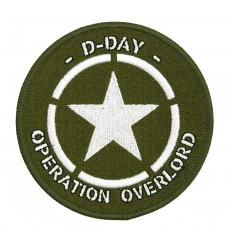 101 Inc. - Naszywka D-Day Allied Star - Operation Overlord - Wyszywana - Termoprzylepna