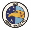 101 Inc. - Naszywka 306th Tactical Fighter Squadron - Wyszywana - Termoprzylepna - 442306-885