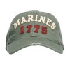 Fostex - Czapka z daszkiem - Baseball Cap Stone Washed Marines 1775 - Olive - 215156-261