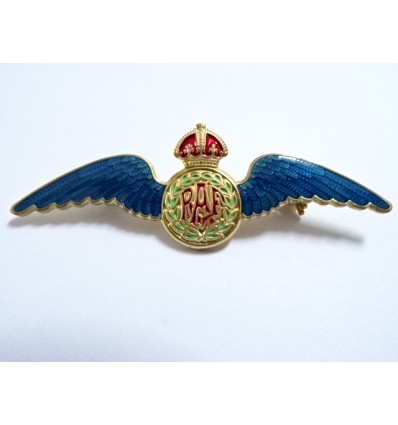Odznaka - Pilot Brytyjski RAF Royal Air Force - Złota