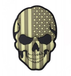 101 Inc. - Naszywa Skull USA - 3D PVC - Subdued
