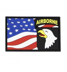 101 Inc. - Naszywka 101st AIRBORNE FLAG - 3D PVC - Rzep - 444130-7377