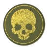 101 inc. - Naszywka Fingerprint Skull - 3D PVC - Czerwony