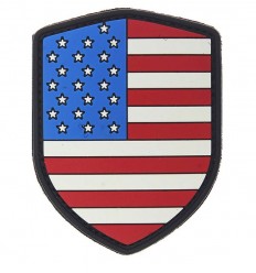 101 Inc. - Naszywka US Flag Shield - 3D PVC - Rzep - 444130-3791