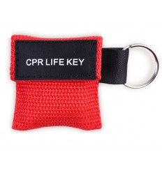 CPR LIVE KEY - Maseczka do resustytacji / sztuczne oddychanie - Brelok etui - Czerwony