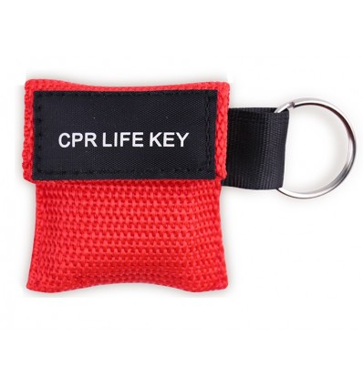 CPR LIVE KEY - Maseczka do resustytacji / sztuczne oddychanie - Brelok etui - Czerwony