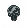 101 Inc. - Naszywka Punisher Thunder - 3D PVC - Szary