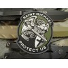 Naszywka SAINT MICHAEL PROTECT US - 3D PVC - Rzep - Zielony